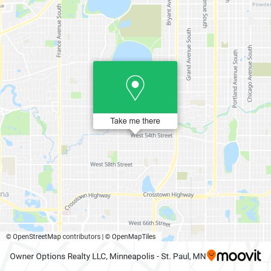 Mapa de Owner Options Realty LLC