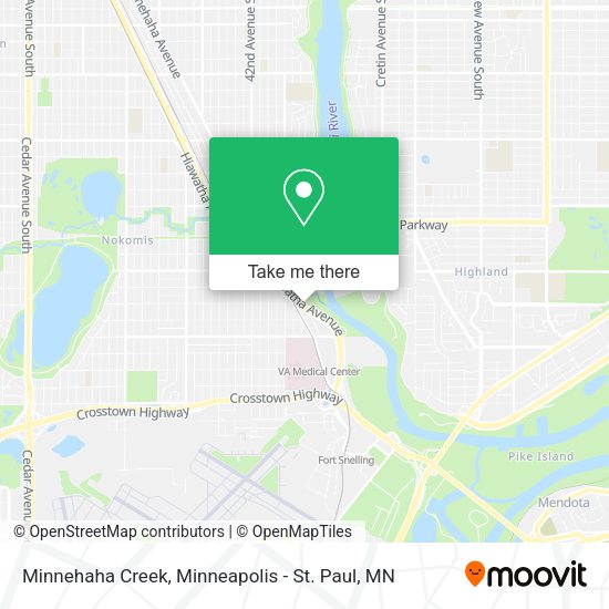 Minnehaha Creek map