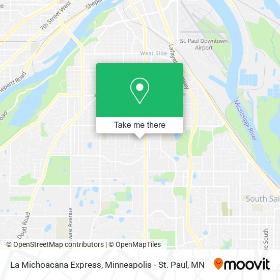 Mapa de La Michoacana Express
