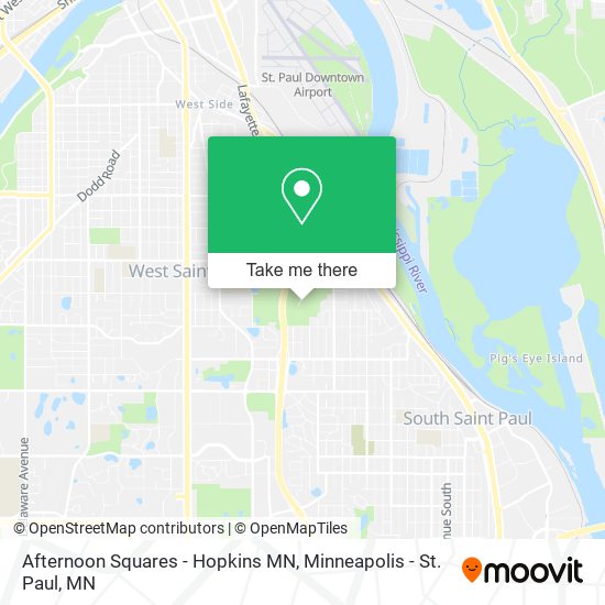 Mapa de Afternoon Squares - Hopkins MN