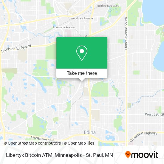 Mapa de Libertyx Bitcoin ATM