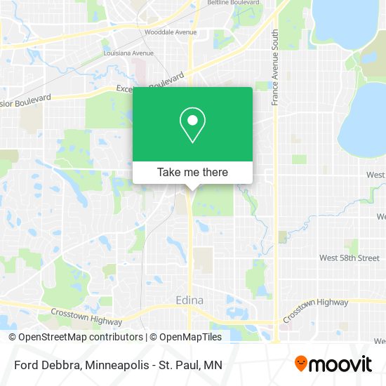 Ford Debbra map