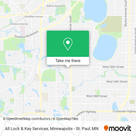 All Lock & Key Services map