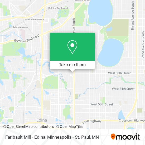Faribault Mill - Edina map