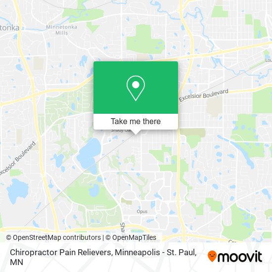 Mapa de Chiropractor Pain Relievers