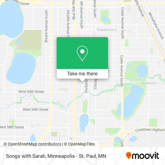 Songs with Sarah map