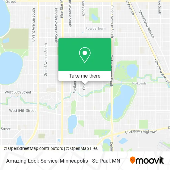 Amazing Lock Service map