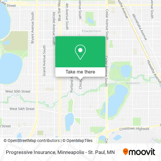 Progressive Insurance map
