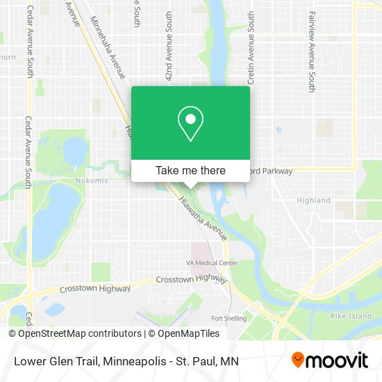 Lower Glen Trail map
