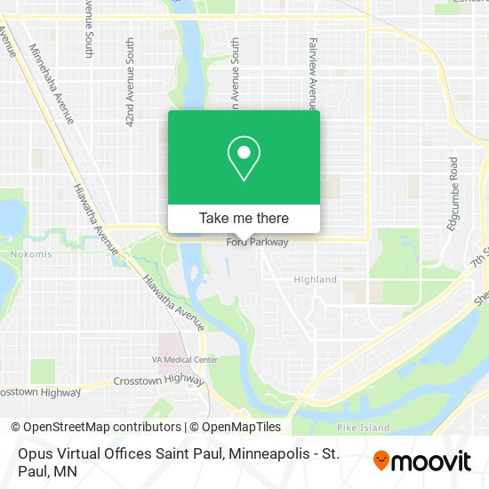 Opus Virtual Offices Saint Paul map
