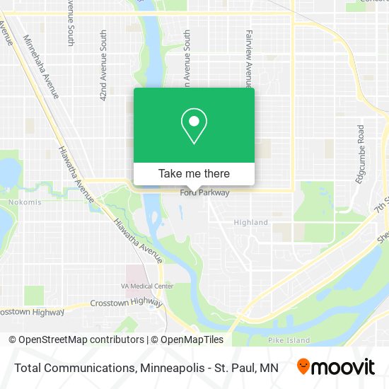 Total Communications map