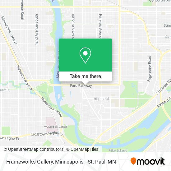 Frameworks Gallery map