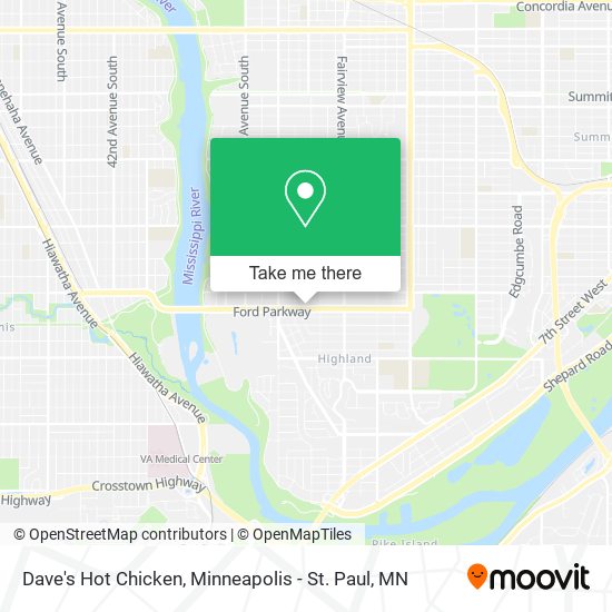 Dave's Hot Chicken map