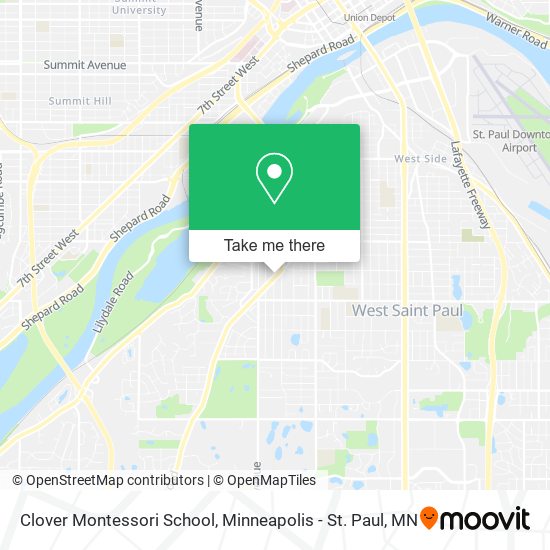 Clover Montessori School map