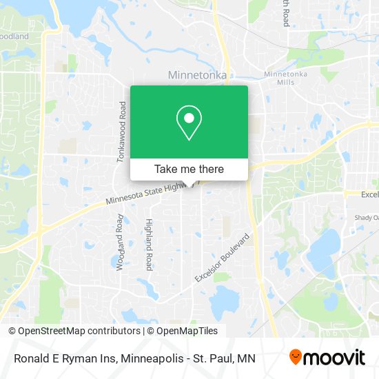 Mapa de Ronald E Ryman Ins
