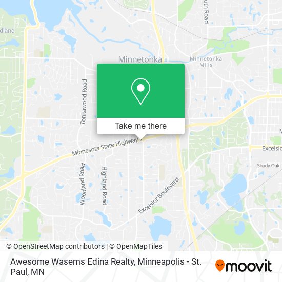 Awesome Wasems Edina Realty map