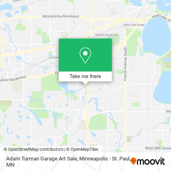 Adam Turman Garage Art Sale map