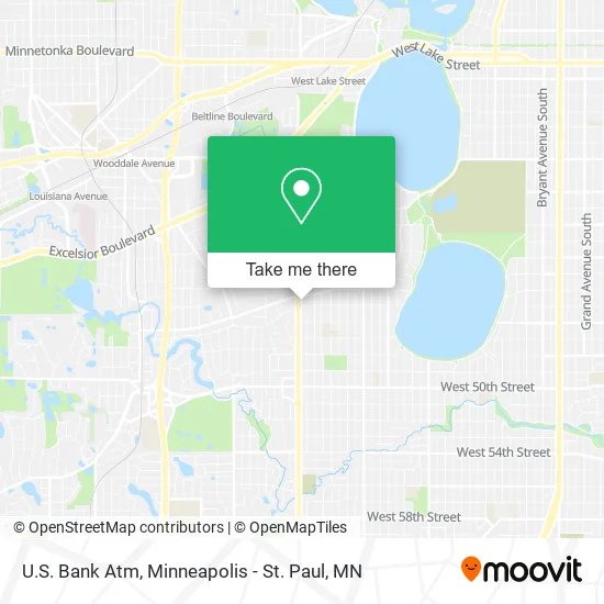 Mapa de U.S. Bank Atm