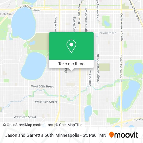 Jason and Garrett's 50th map