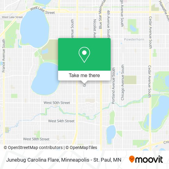 Mapa de Junebug Carolina Flare
