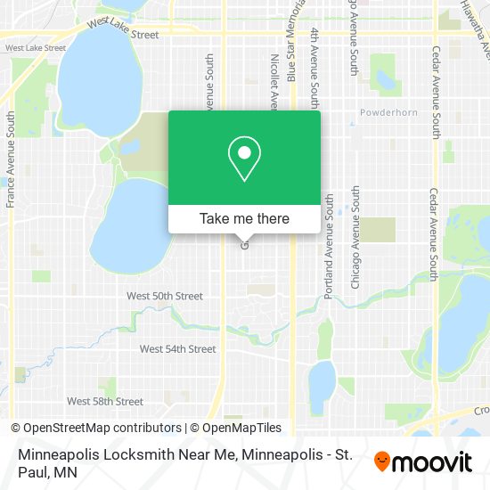 Minneapolis Locksmith Near Me map