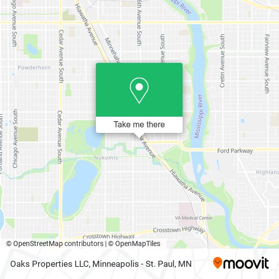 Oaks Properties LLC map