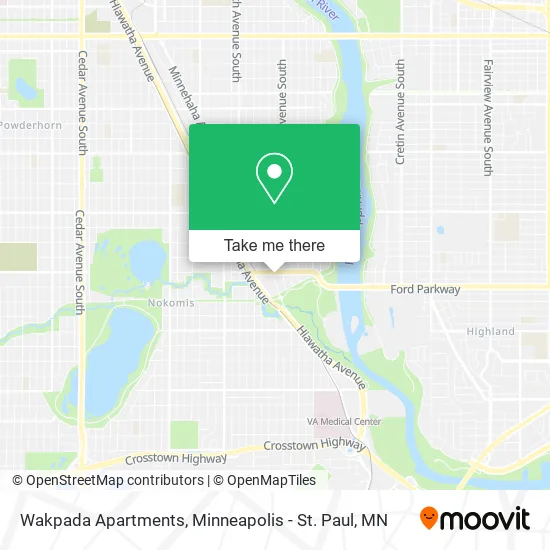 Wakpada Apartments map