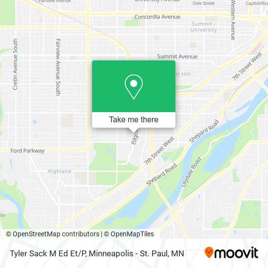 Tyler Sack M Ed Et/P map