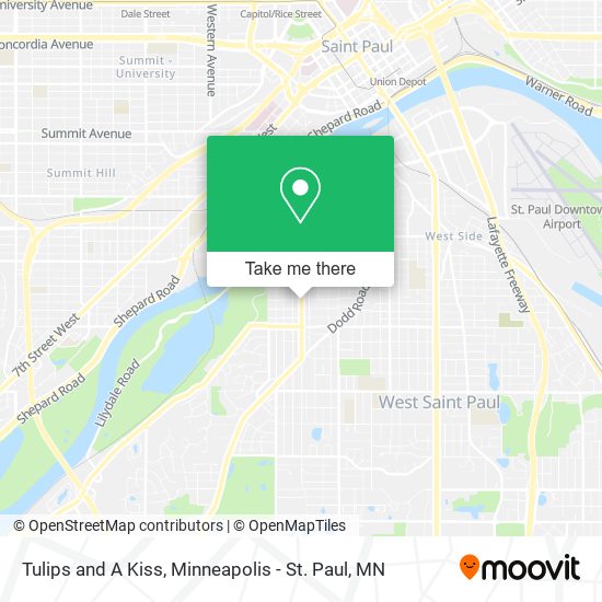 Tulips and A Kiss map