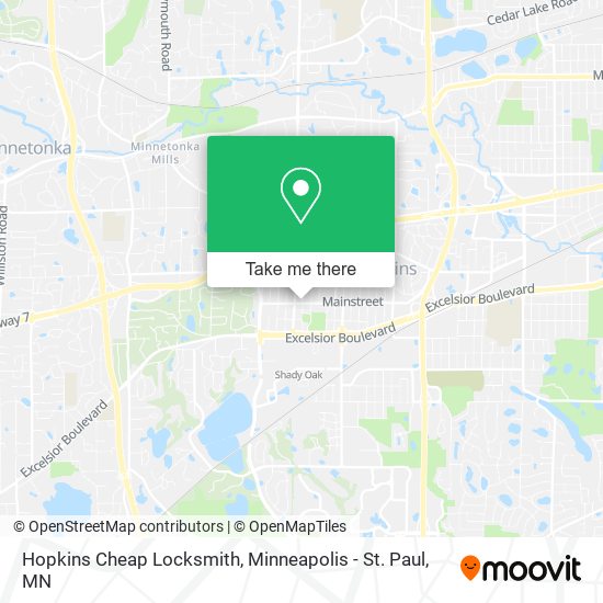 Hopkins Cheap Locksmith map