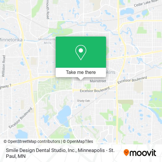 Mapa de Smile Design Dental Studio, Inc.