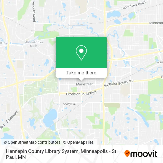 Hennepin County Library System map