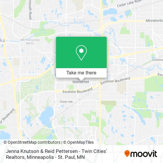Jenna Knutson & Reid Pettersen - Twin Cities' Realtors map