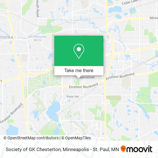 Society of GK Chesterton map