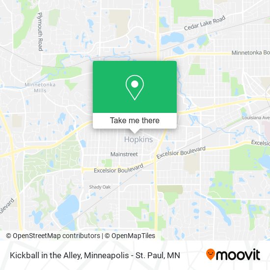Kickball in the Alley map