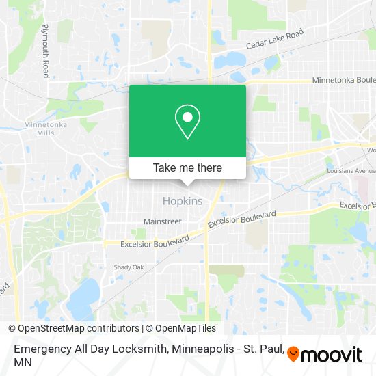 Emergency All Day Locksmith map