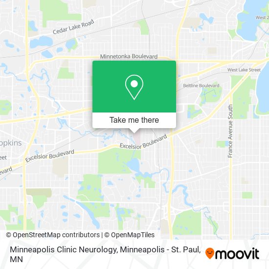 Mapa de Minneapolis Clinic Neurology