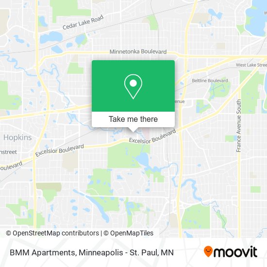 Mapa de BMM Apartments