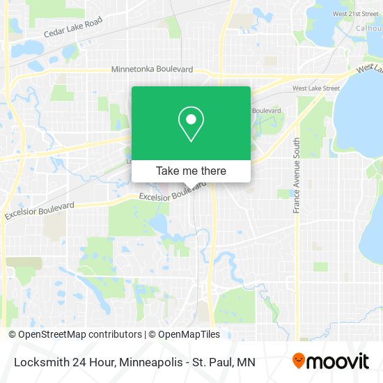Mapa de Locksmith 24 Hour
