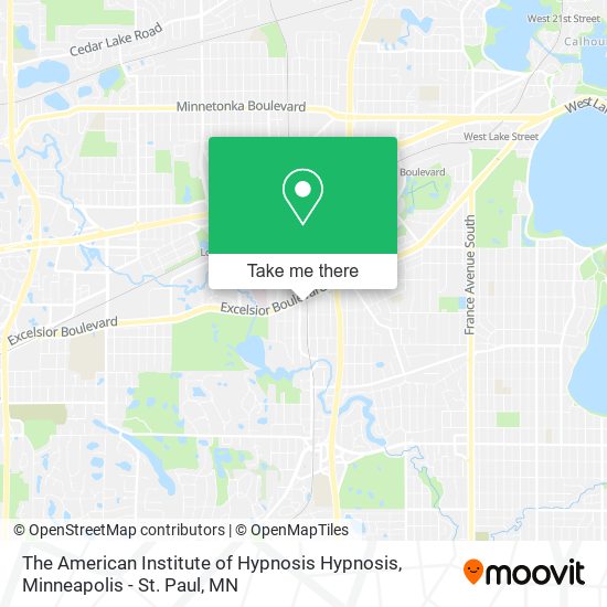 The American Institute of Hypnosis Hypnosis map