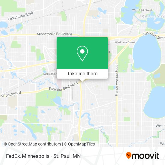 Mapa de FedEx