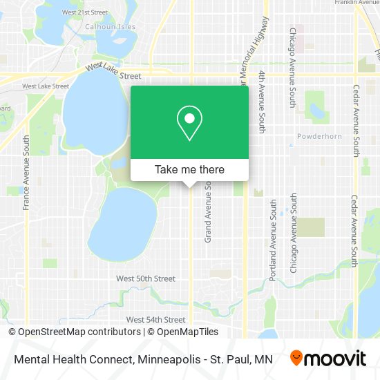 Mental Health Connect map