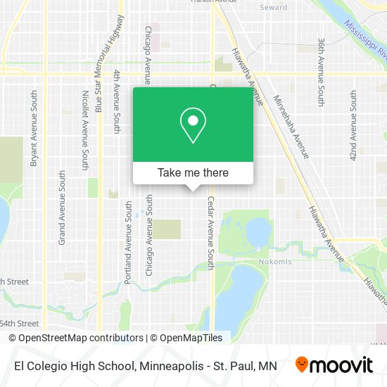 El Colegio High School map