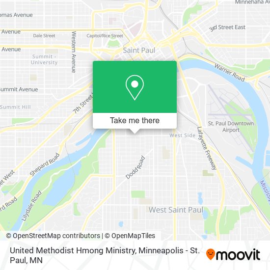 Mapa de United Methodist Hmong Ministry