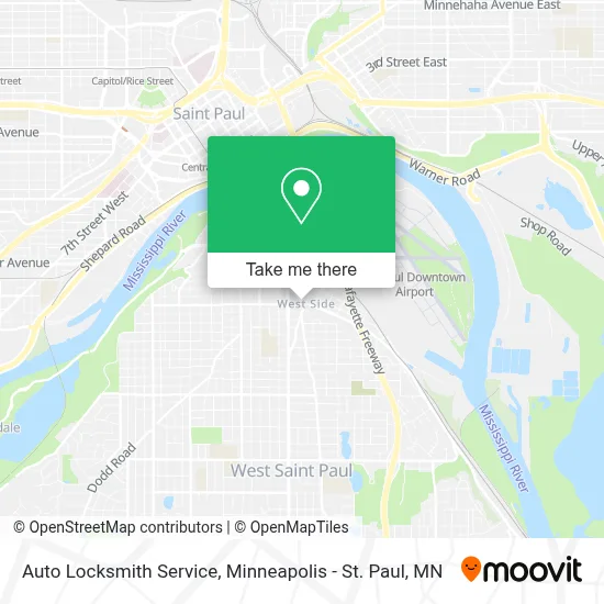 Auto Locksmith Service map