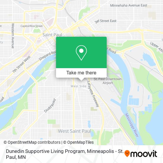 Dunedin Supportive Living Program map