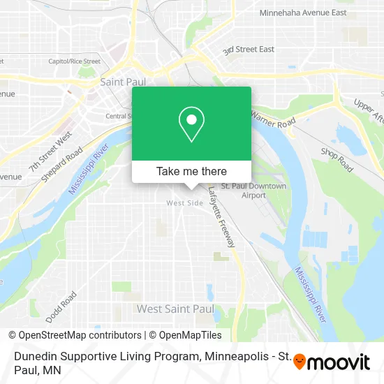 Dunedin Supportive Living Program map