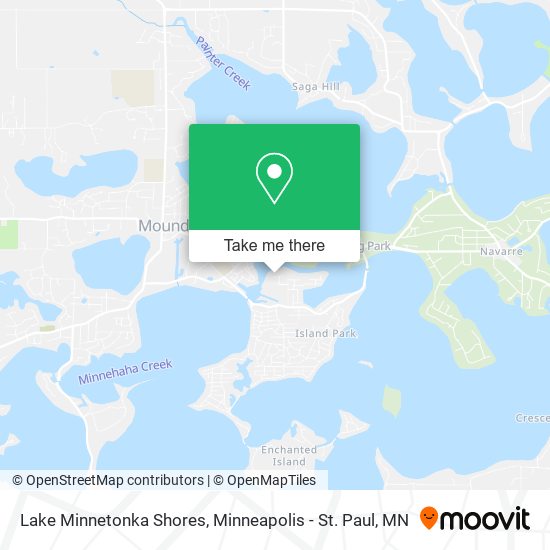 Lake Minnetonka Shores map