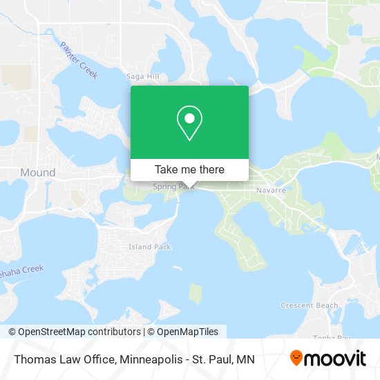 Thomas Law Office map