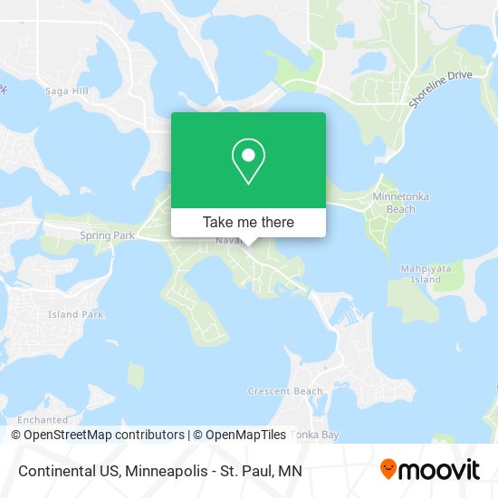 Continental US map